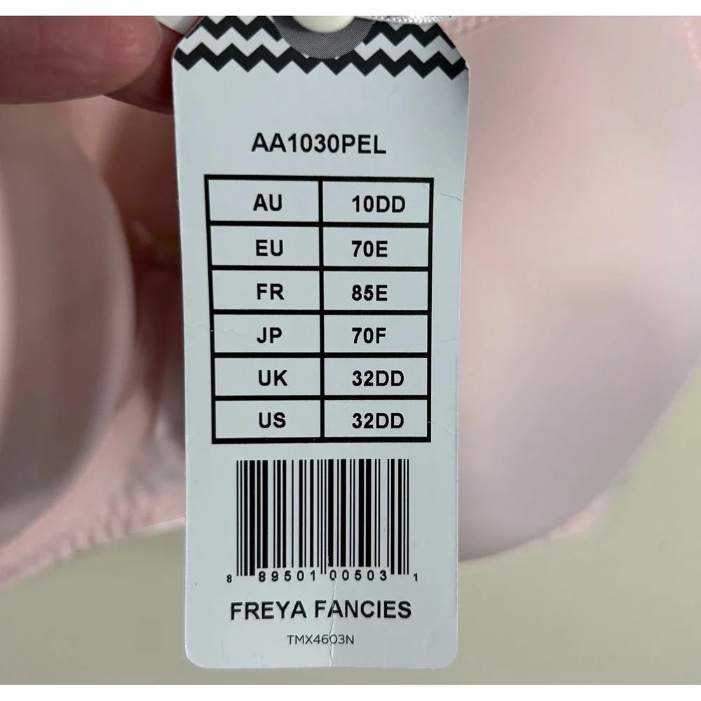 Freya Fancies Idol Balcony T-Shirt Bra Womens 32DD Pink Underwire Molded Cup - Picture 3 of 11